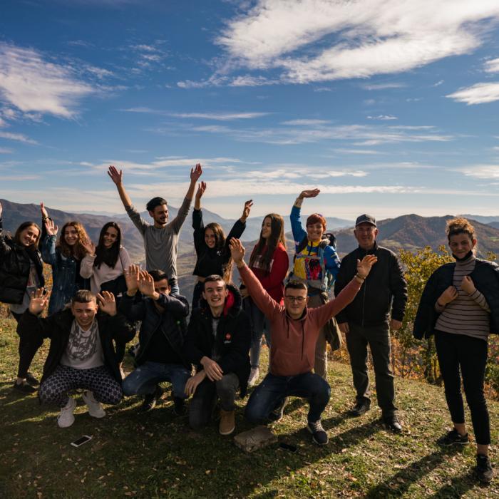 Hiking in the Pirogoshi Cave,tunnels and Kasabashi Bridge,Corovode