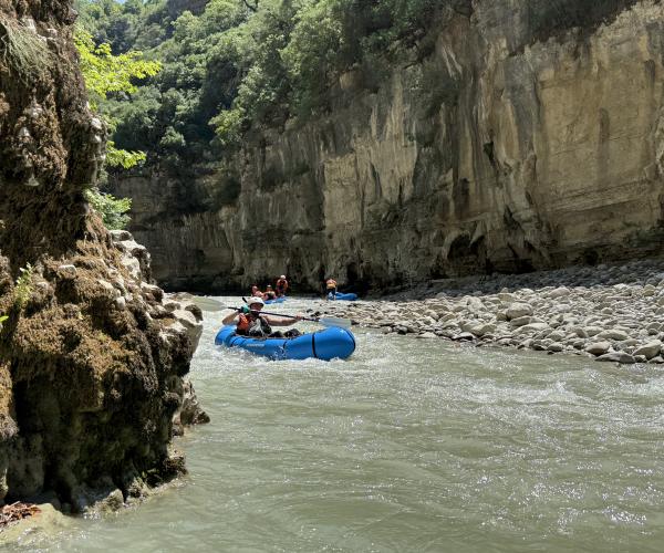 Packrafting in Osumi River
