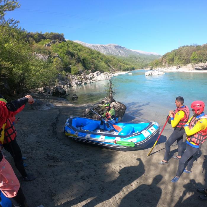 Kayak in Vjosa River