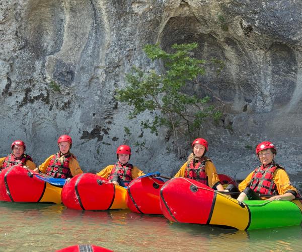 Packrafting in Vjosa River