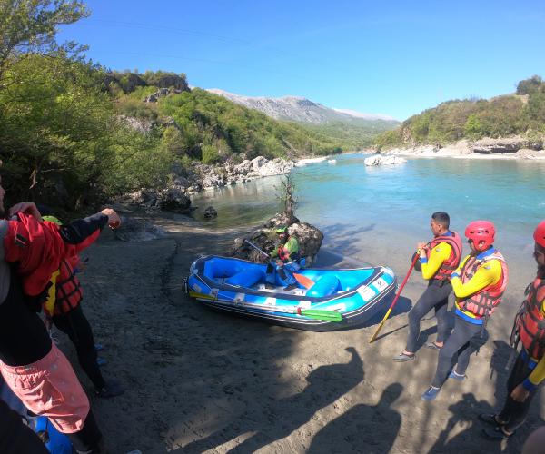 Kayak in Vjosa River