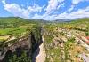 Aerial view of Osumi Canyon near Berat, Albania